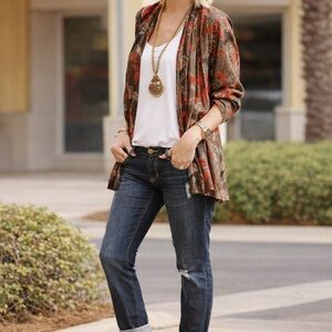 CAbi Dark Blue Ankle Jeans